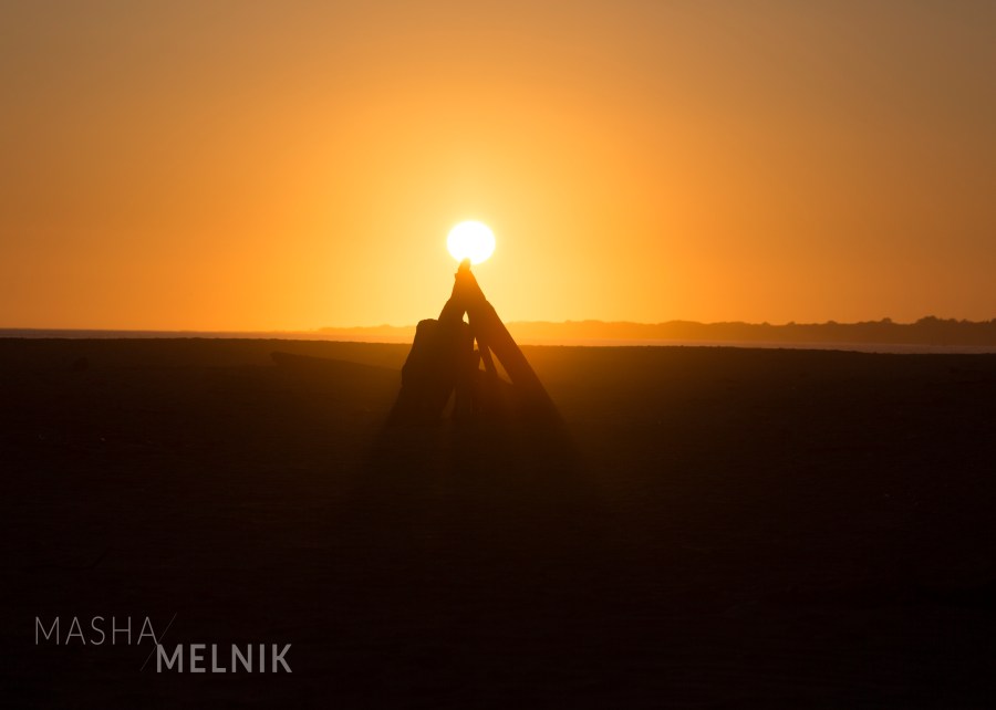 "Dancing Sunset" 2016. California. Experimental moment Photography Series. 